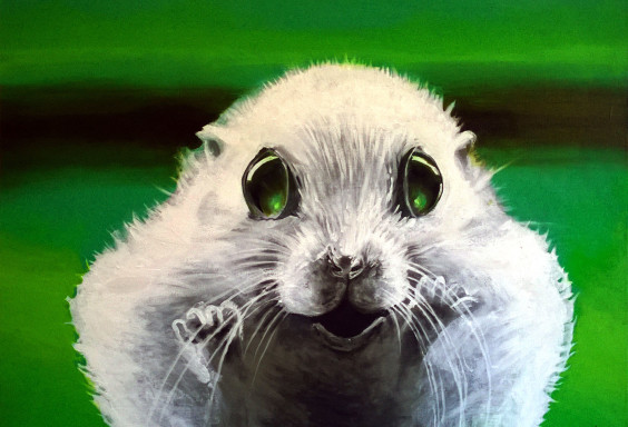 painting-acrylic-hamster-white-i-will-eat-your-soul-fur-little-animal